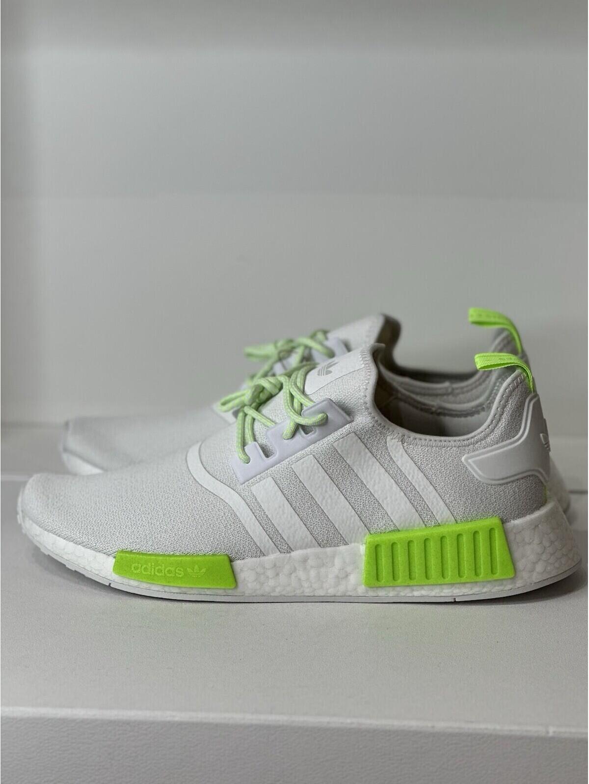 Adidas Nmd R1 ‘White Solar Green’ Mens Shoes Size 13